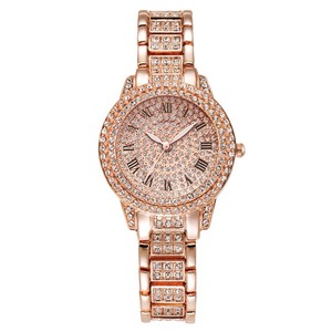 Orologio da Donna di Alta Qualità con Diamanti Incastonati, Set di Gioielli con Numeri a Cuore, Collana, Orecchini, Bracciale, Anello, Orologio da Polso al Quarzo - Product Image 5