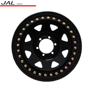 Nuevas Llantas <span class=keywords><strong>de</strong></span> Acero JAL 4WD <span class=keywords><strong>Todoterreno</strong></span> <span class=keywords><strong>de</strong></span> 8 Radios, Negras, 5x139.7 PCD, Beadlock, 16x8/10, Certificadas CE/DOT para Reemplazo - Product Image 3