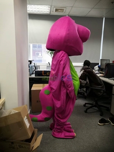 Disfraz de Mascota de <span class=keywords><strong>Barney</strong></span> el <span class=keywords><strong>Dinosaurio</strong></span>, Personaje de Dibujos Animados en Venta Caliente para Adultos - Product Image 3