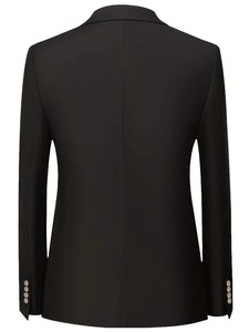 Abito da uomo di lusso personalizzato OEM, taglia XL, per <span class=keywords><strong>sposo</strong></span>, 2 pezzi, giacca e pantalone, <span class=keywords><strong>doppiopetto</strong></span>, con cerniera, stampa piatta, in tessuto pettinato, per matrimonio - Product Image 5