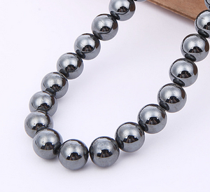 Perles <span class=keywords><strong>en</strong></span> hématite naturelle AA <span class=keywords><strong>en</strong></span> vrac pour la fabrication de bijoux, bracelets, colliers, boucles d'oreilles - Product Image 1