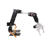 Bras robotique 6-DOF, éducation robotique, bras mécanique, kit de bricolage avec pince métallique MG995R
