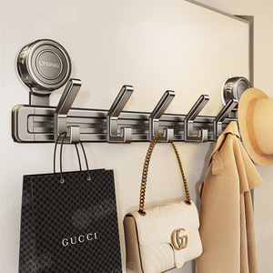 Blue Vine Suction Cup Hooks 5 Hooks Removable Wall Mounted For Clothes Storage Bedroom Bathroom Rental Use - Product Image 1
