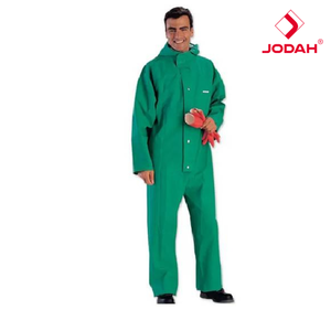 Corrosion Resistant Chemical Protective PVC-coated Polyester <b>Full</b> <b>Body</b> Coverall Loose Fit for Cleanroom Use Level D Protection - Product Image 2