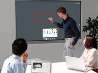 65 pulgadas inteligente interactivo pizarra para la reunión y enseñanza habitación Full HD Panel plano con rodando soporte de TV