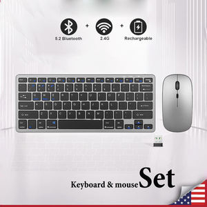 78 Keys Office <b>Computer</b> bluetooth Qwerty Silver Kit Teclado E <b>Mouse</b> Wireless Premium Wireless Keyboard and <b>Mouse</b> Combo <b>for</b> Pc - Product Image 2