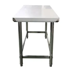 安いステンレス鋼フレキシブルテーブル1層ステンレス鋼テーブルノックダウン食品準備テーブル業務用キッチン用