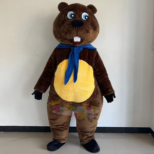 Costumi Mascotte Personalizzati di Animali Cartoon, <span class=keywords><strong>Costume</strong></span> da Castoro Marrone Scuro per Adulti, per Feste di Carnevale e Promozioni - Product Image 4