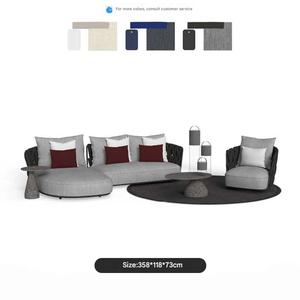 Set di Divani da Esterno in Rattan Shunhuang, Design Moderno con Cuscini <span class=keywords><strong>per</strong></span> Giardino e Soggiorno, Modello 20240319 - Product Image 6