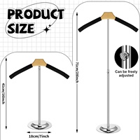 Présentoir de Comptoir Flexible pour Magasin de Vêtements, Support d'Épaule pour Chemises, Porte-Vêtements de Table