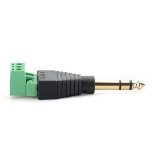 Enchufe de Audio estéreo a precio de fábrica, Conector de bloque de terminales de tornillo de 3 pines, adaptador DIY Balum de micrófono, enchufe hembra de 6,35mm - Product Image 3
