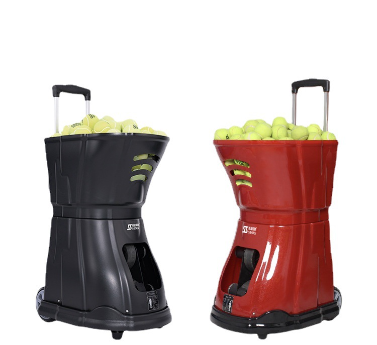 TZLJ SS-T2202A Automatic ABS Tennis Ball Launcher Machine with 150-Ball Capacity and EU Plug for Training