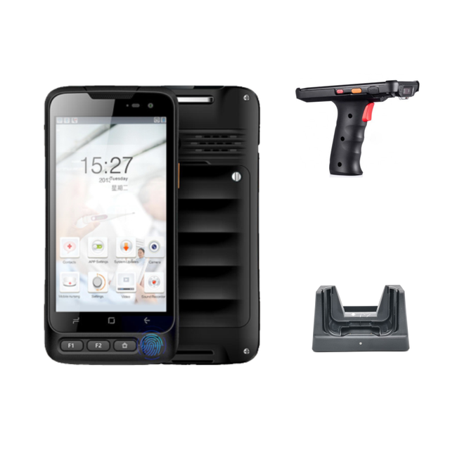 Touch Screen IP68 Handheld Mobile 2D Laser QR Code Android PDA Barcode Scanner 5-Inch Display 4000mAh Battery in Stock