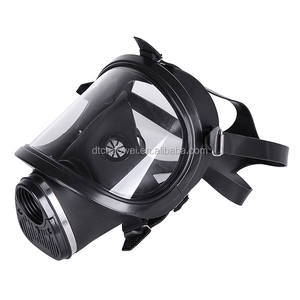 Mascarilla antigás de cara completa con cartucho de filtro único, reutilizable, con un solo filtro - Product Image 4