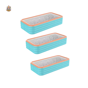 <span class=keywords><strong>Piscine</strong></span> gonflable plate pour enfants en PVC, vente en gros d'usine, 1,5 à 4 mètres, bleue et blanche - Product Image 4