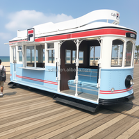 Foodtruck Van Treinwagon Ontwerp Buiten Mobiele Voedseltrailer Ijs Hamburger Voedselkarren Koffie Restauratiewagen