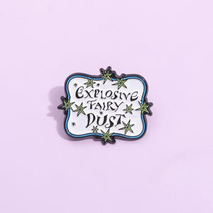 Simple anglais lettre tableau d'affichage modèle amusant créatif peinture Badge pour vêtements sac personnalité broche Logo-thème accessoires - Product Image 2