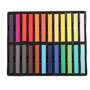 Lot de 24 Craies Capillaires Temporaires Lavables Non Toxiques, Kit de Peignes Colorants DIY pour Cheveux, Craies de Teinture Capillaire pour Enfants pour Halloween et Fêtes Costumées - Product Image 2