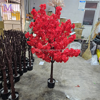 Arbre artificiel de cerisier en soie de luxe MILE, fausses fleurs de sakura pour la maison, le bureau, Noël, le Nouvel An, Halloween