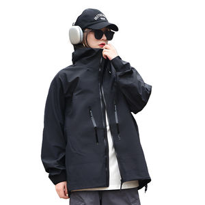 Vente en gros de vestes d'extérieur décontractées pour hommes et femmes coupe-vent léger à coque dure coupe-vent imperméable à fermeture éclair randonnée en <span class=keywords><strong>montagne</strong></span> - Product Image 2