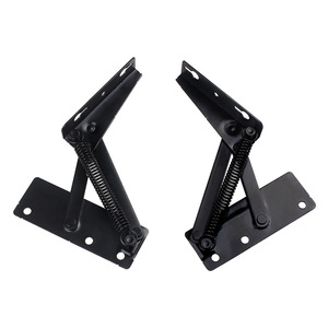Black Split Spring Hinge 2.5 Mm Cold Rolled Steel Wall Mount Furniture Hinge For <b>Sofa</b> Storage Box Flip Top <b>Support</b> - Product Image 2