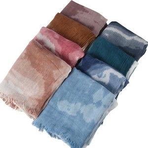 ผ้าคลุมฮิญาบแบบไล่เฉดสี รุ่นใหม่ ผ้าเรยอนเนื้อบาง ผ้าฝ้ายอเนกประสงค์ พิมพ์ลายจีบ ผ้าพันคอผู้หญิงมุสลิม ผ้าคลุมฮิญาบแบบยาว - Product Image 6