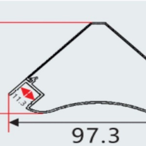 Hot Sale Customized 45° Oblique Beam Degree <b>Corner</b> Angle Led Profile Aluminum Profile <b>Wall</b> Ceiling <b>Corner</b> Led Strip <b>Light</b> V-type - Product Image 5