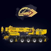 Mould King 17047 MOC Camion technique télécommandé, modèle de grue mobile, jouets de construction en briques, ensemble de blocs de construction DIY