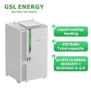 GSL ENERGY Industrial Commercial Cabinet Energy Storage System Ess Lifepo4 Battery Pack Energy Storage Battery Liquid Cooling