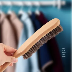 <span class=keywords><strong>Brosse</strong></span> de chapeau de <span class=keywords><strong>pull</strong></span> de cheval en gros de haute qualité à long manche exportation transfrontalière brosses de nettoyage de lit en poils de bois massif naturel - Product Image 1