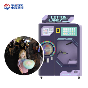 เครื่องทำขนมสายไหมอัตโนมัติลายดอกไม้ไฟฟ้าของ Sunzee สำหรับห้างสรรพสินค้าร้านค้า - Product Image 3