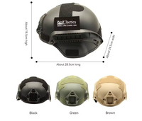 Casque tactique robuste - Casque en ABS résistant aux chocs pour la chasse et la moto