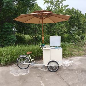 Carrito de Comida Rápida para Helados y Hot Dogs, con Congelador Eléctrico, Uso Comercial, Ligero, Móvil, de 3 Ruedas, de Metal y Espuma - Product Image 5