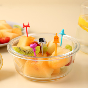 Fournitures de décoration de noël accessoires Bento cure-dents fourchette à fruits en plastique Bento choix de nourriture de noël pour les enfants - Product Image 6