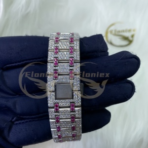 Montres automatiques mécaniques Hip Hop en gros pour hommes et femmes, avec moissanite VVS couleur <span class=keywords><strong>D</strong></span>, étanches, bracelet en acier inoxydable - Product Image 3