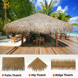 Nhà Máy Giá chống cháy uv-kháng tổng hợp thatch mái ngói nhựa <span class=keywords><strong>Palm</strong></span> Leaf thiết kế cho công viên & khu nghỉ mát - Product Image 5