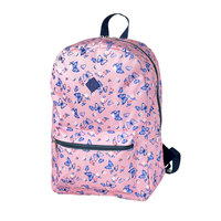 Tas Sekolah Set Ransel Haslor Fashion Pink Butterfly Floral Full Print Unisex Anak Perempuan & Remaja Promosi Produsen OEM