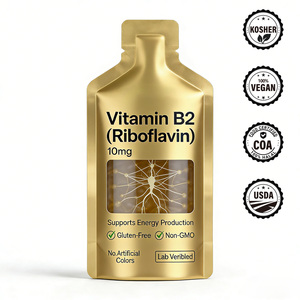 Cápsulas de Vitamina B2 de Alta Pureza, Solubles en Agua, Formulaciones Personalizadas, Fabricación de Marca Privada, OEM, COA, GMP, ISO, Certificación Orgánica - Product Image 1