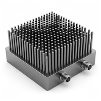 Dissipateur thermique CNC en aluminium passif sur mesure avec caloduc pour module de refroidissement d'air industriel SCADA PLC sans ventilateur, dissipateur thermique IPC
