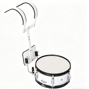 Tambour à main professionnel en bois fait main 14''x5.5'' avec bandoulière rembourrée, baguettes de batterie et <span class=keywords><strong>film</strong></span> polyester couleur personnalisée - Product Image 1