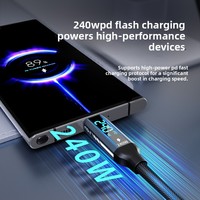 USB4 Typ-C Digital-Display-Datenkabel mit Geflochtener Ummantelung für 240W Schnellladung und 40Gbps 8K