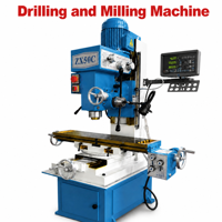 Machine de perçage et de fraisage universelle ZX50C, 3 axes, DRO automatique, précise, polyvalente, prête à l'emploi en atelier, compacte, puissante, de moyenne capacité