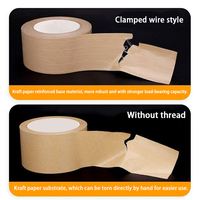 Ruban adhésif en papier kraft écologique renforcé de fibre de verre, résistant à la chaleur, inscriptible, ultra-adhésif, haute résistance