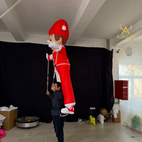 Marionnette de clown gonflable sur mesure pour spectacle, défilé ou activité