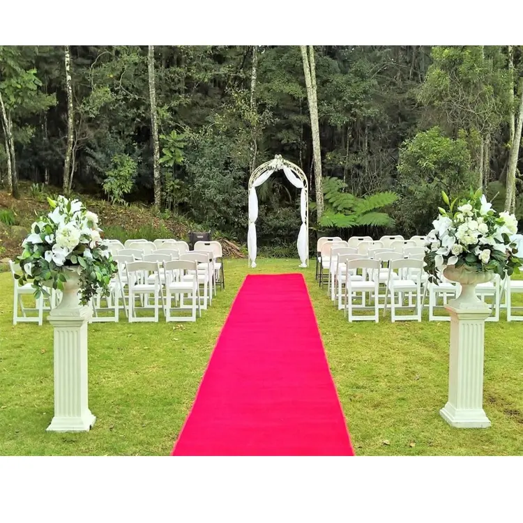 Haima personalizzato in nylon pianura corridoio corridore tappeto hollywood tradizionali tappeti da sposa rossi