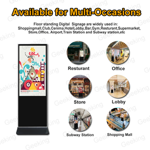 32/43/49/55 pulgadas de pie al aire libre impermeable <span class=keywords><strong>HD</strong></span> Android Totem quiosco pantalla táctil señalización Digital Lcd pantalla de publicidad - Product Image 6