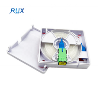 Boîte de Rangement Invisible pour Fibre Optique avec Adaptateur SC et Câble Invisible de 0,9 mm