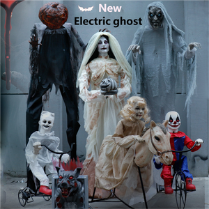 Colección de Accesorios de Terror Animados Grandes para Halloween, Decoración Eléctrica de Inducción para Casa Embrujada y Sala de Escape - Product Image 2