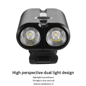 Double lentille LED Rechargeable par USB, feu avant puissant pour bicyclette, arrière libre, 6 Modes, phare avant pour cycles - Product Image 6