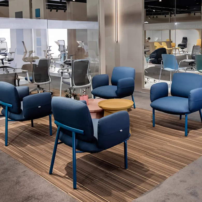 Avantage des prix des ventes directes des fabricants Chaise modulaire en tissu Canapés de luxe pour bureau unique